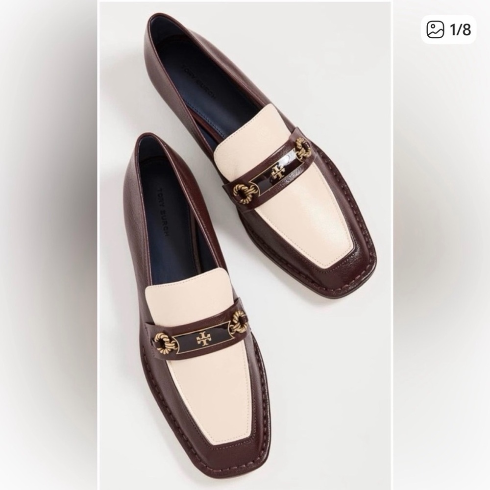 Tory Burch Perrine Loafers Plum/Cream